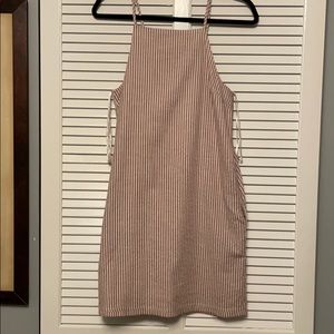 Very J cute red white stripe dress M